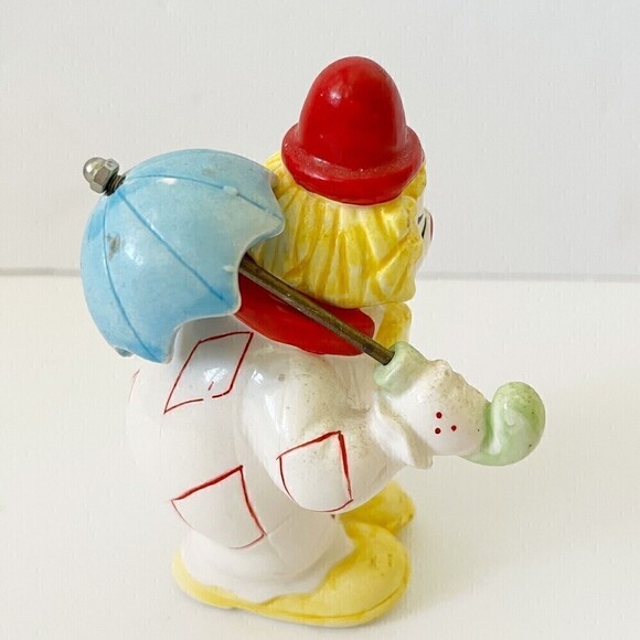 Happy Smile Ceramic Clown Figurine Jim Willoughby Big Top Banana Umbrella Circus - Picture 6 of 9